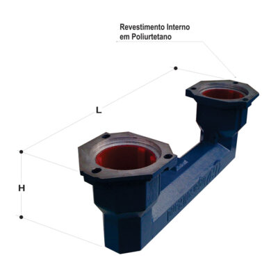 Curva MANIFOLD Metalicos Usinaveis Aluminio Borracha Vulcanizados Poliuretano Cerâmica Massa