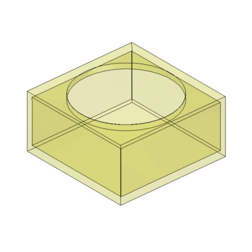 protetor para botoeira elétrica quadrada 20x20x10mm borracha e vulcanizados silicone